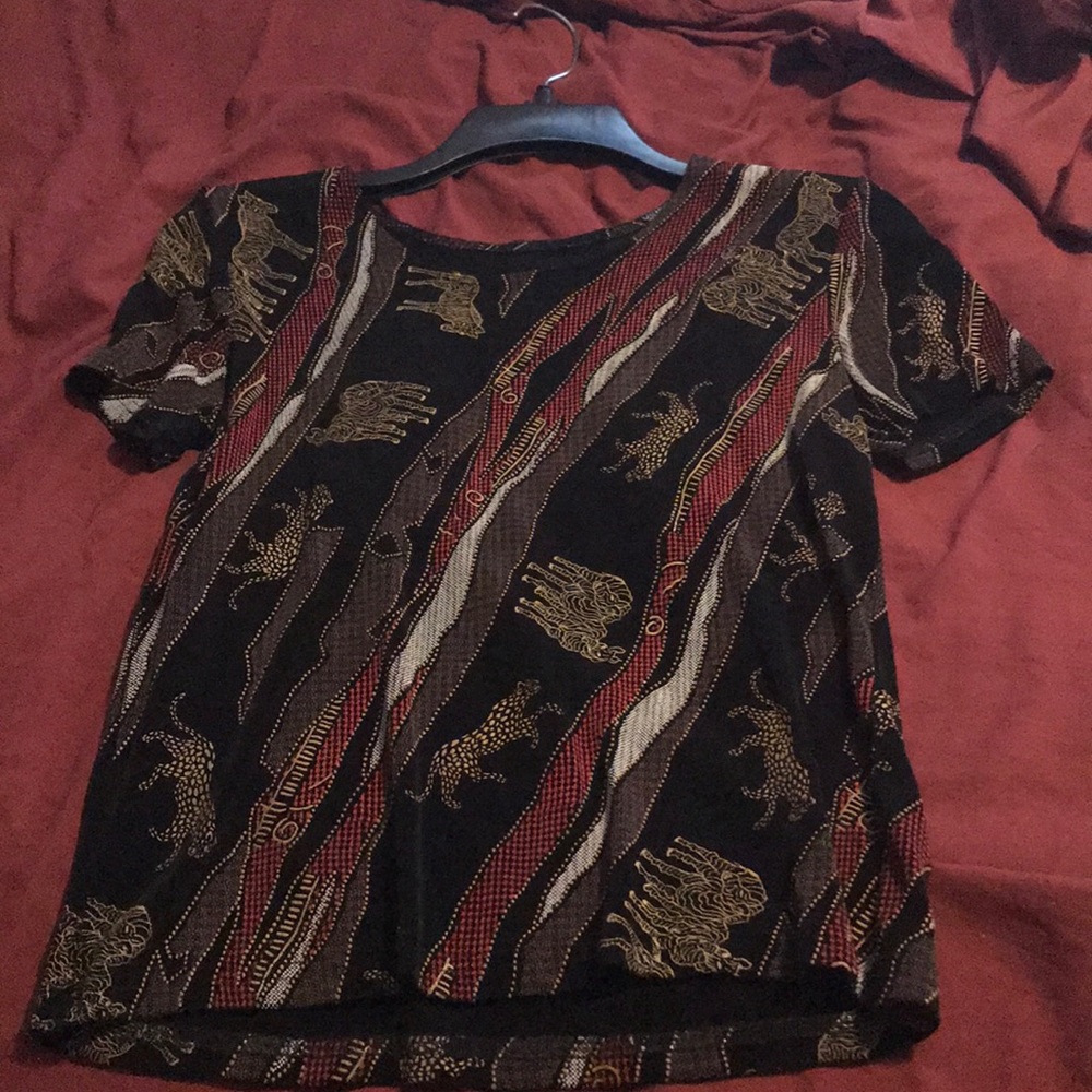 Cropped African inspired top